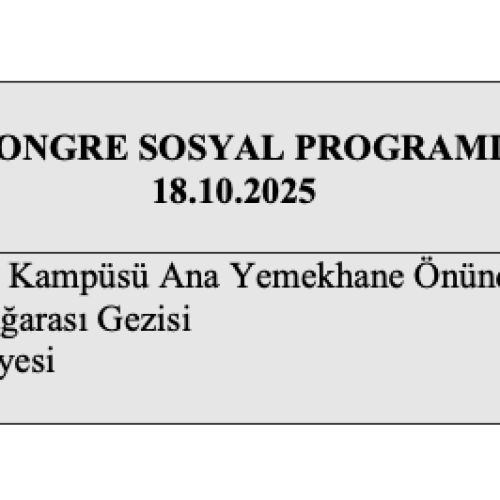 KONGRE SOSYAL PROGRAMI