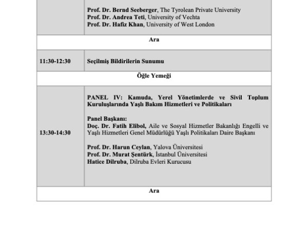 AÇILIŞ PROGRAMI